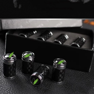 TESEVO Carbon Fiber Wheel Tire Valve Stem Caps for Model3/Y/X/S (4pcs) - Tesevo