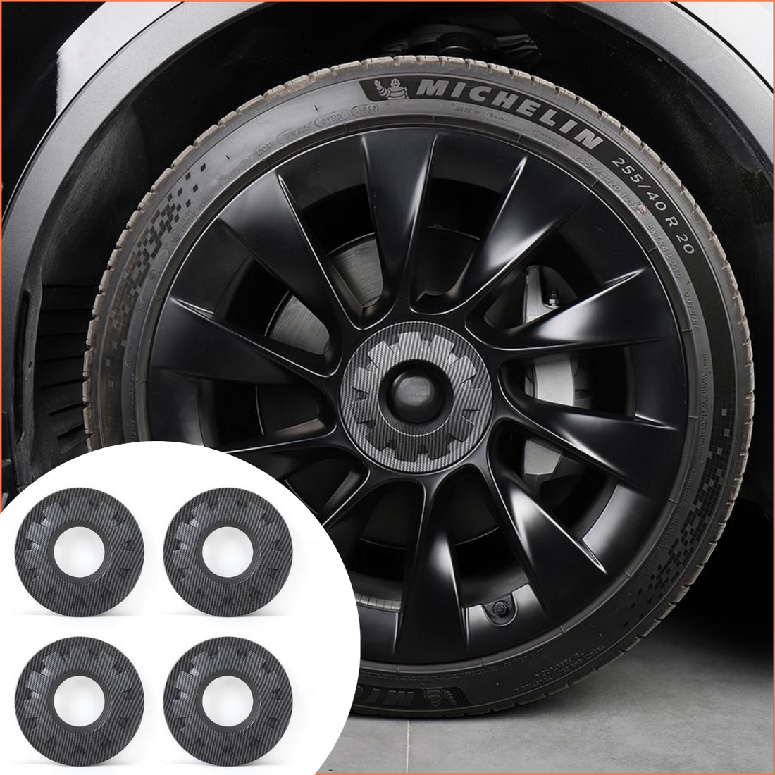 TESEVO 20-Inch Wheel Hub Cover for Model Y