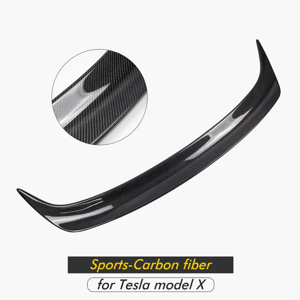 TESEVO Real Carbon Fiber Spoiler Sports Style for Model X