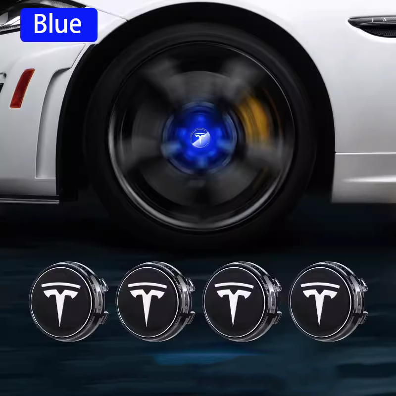 TESEVO LED Wheel Hub Light Caps for Model 3/Y/X/S (4ps) - Tesevo