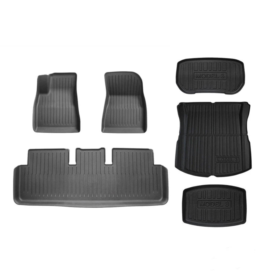 TESEVO 3D Floor Mats for Model 3 Highland - Tesevo