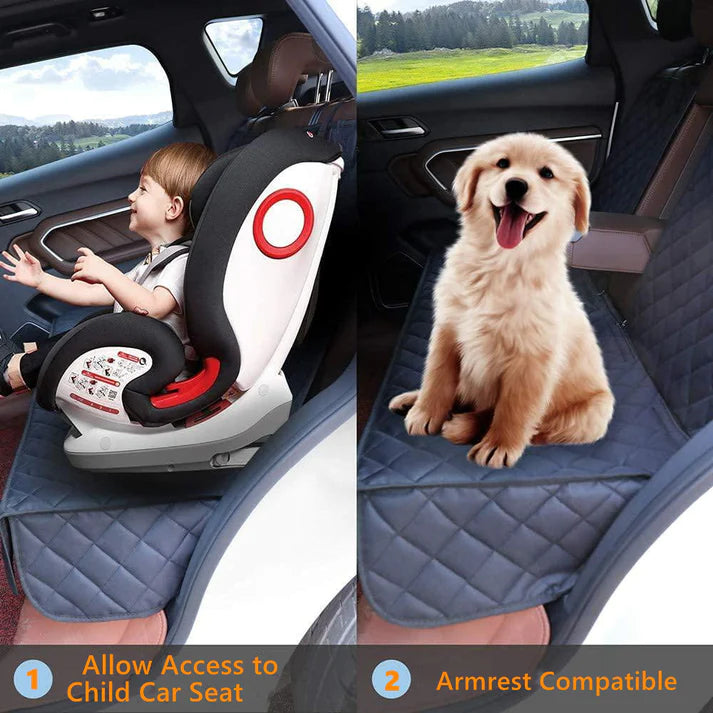 TESEVO Waterproof Dog Seat Cover Car Pet Mat with Double Zipper for Tesla-TESEVO