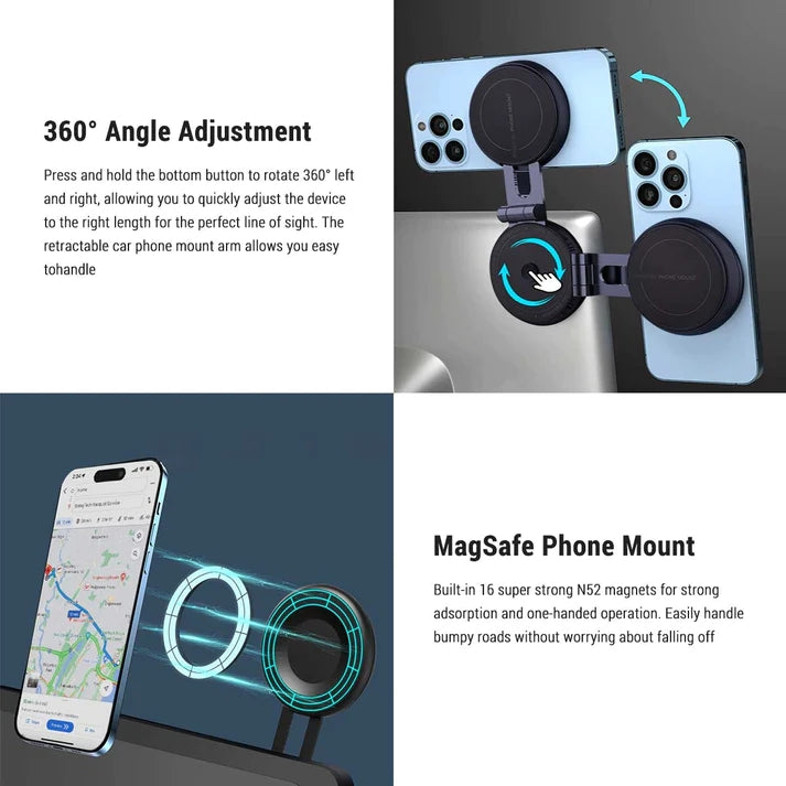 TESEVO Dashboard Magnetic Phone Mount for Model 3/Y/X/S - Tesevo