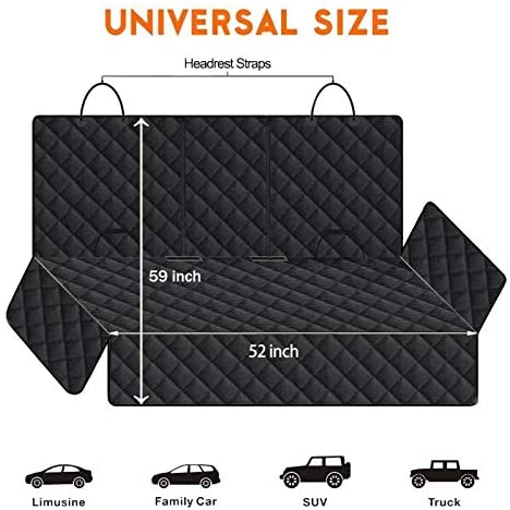 TESEVO Waterproof Dog Seat Cover Car Pet Mat with Double Zipper for Tesla-TESEVO