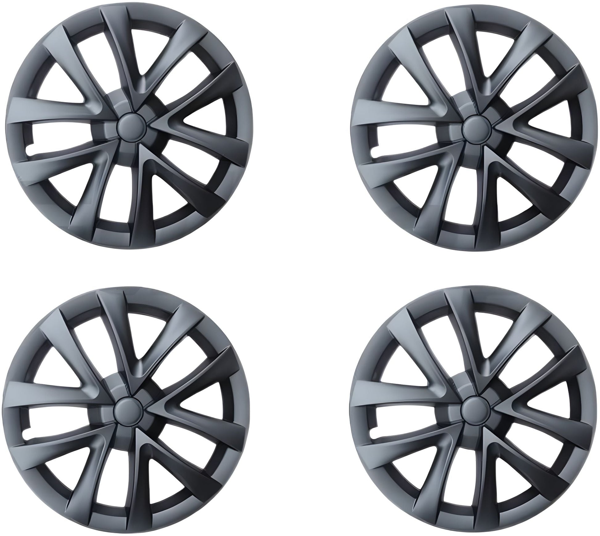 Tesevo 18'' Wheel Covers S Plaid Style for Model 3 - Tesevo