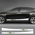 TESEVO Car Door Side Skirt Stripes Sill Sticker Body Decal for Model 3/Y/S/X-TESEVO