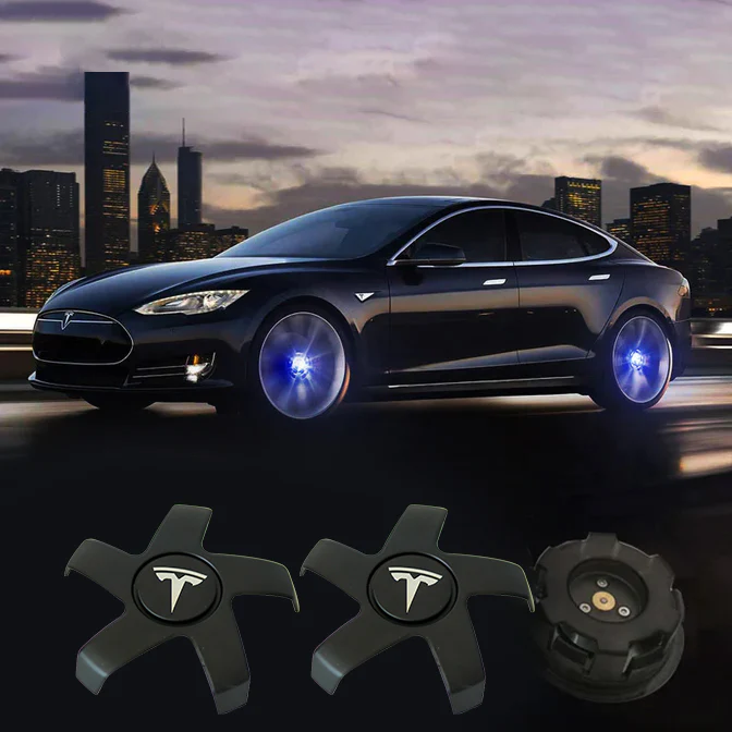 TESEVO LED Wheel Hub Light Caps for Model 3/Y (4pcs) - Tesevo