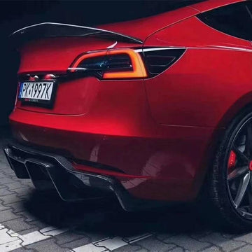 TESEVO Real Molded Carbon Fiber Spoiler VS-Style for Model Y - Tesevo