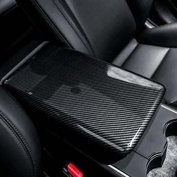 Dry Carbon Fiber Armrest Box Trim Cover for Cybertrunk