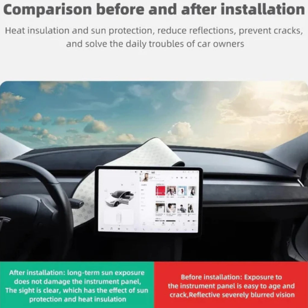 TESEVO Dashboard Blackout Mat for Model 3/Y - Tesevo