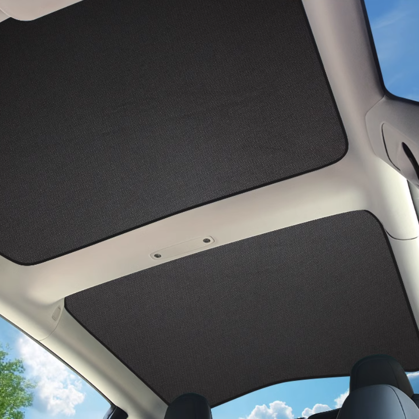 TESEVO Front Rear Glass Roof Sunshade for Model 3-TESEVO