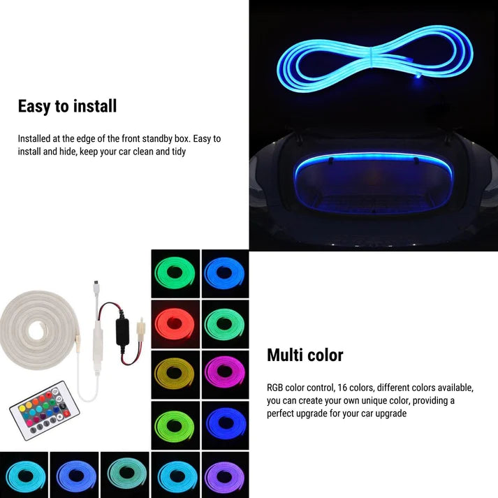 TESEVO RGB LED Frunk Light Strip for Model 3/Y/S/X - Tesevo