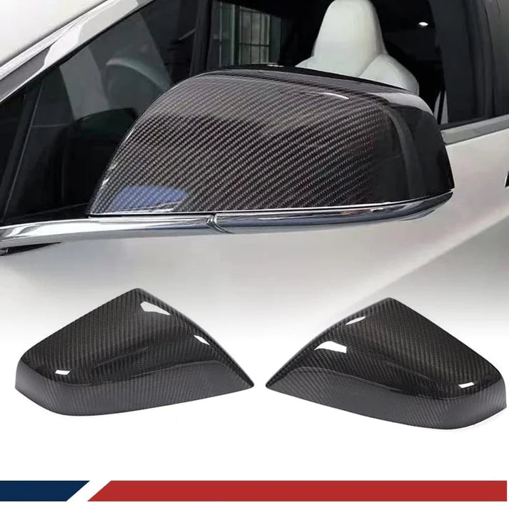 TESEVO Real Carbon Fiber Mirror Caps for Tesla Model S-TESEVO