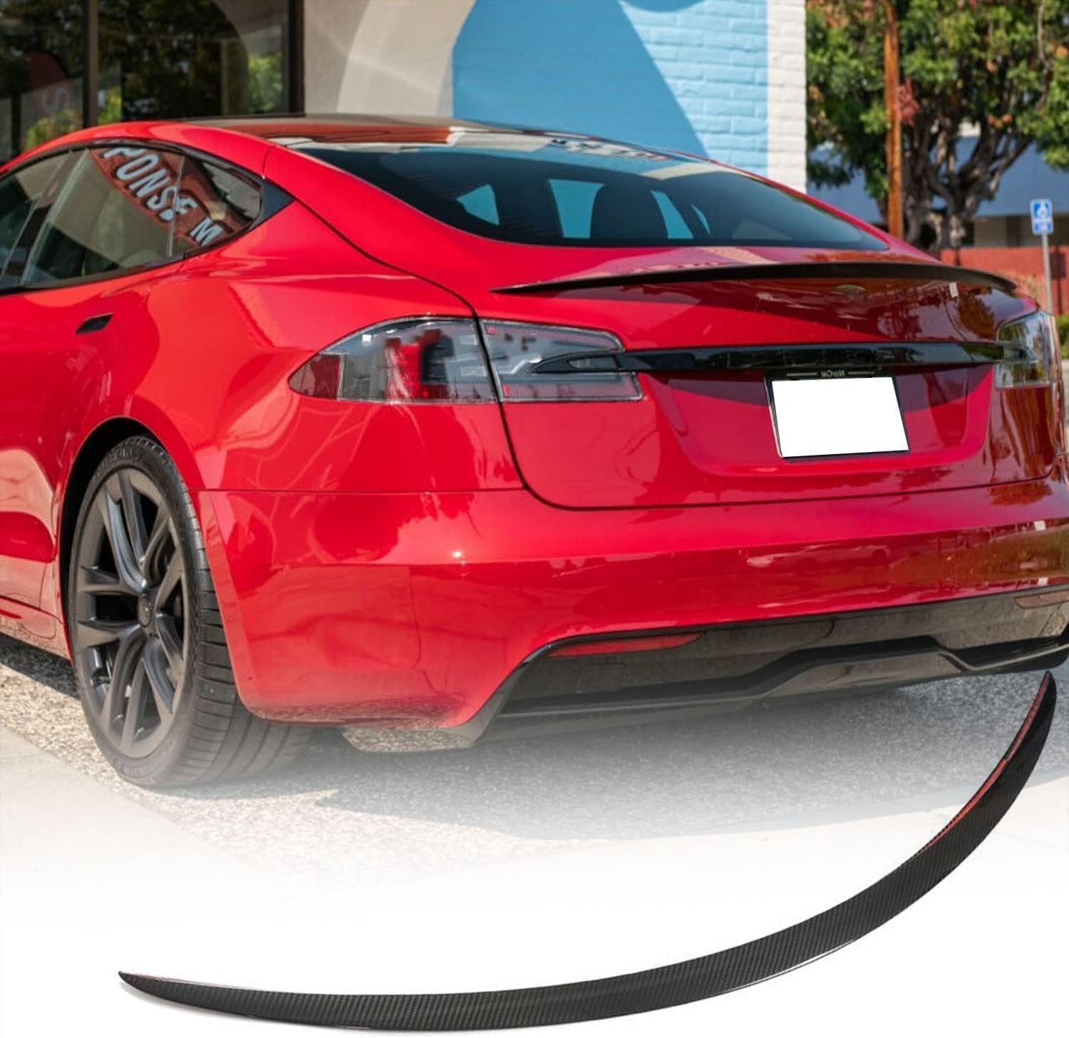 TESEVO Real Carbon Fiber Spoiler for Model S - Tesevo