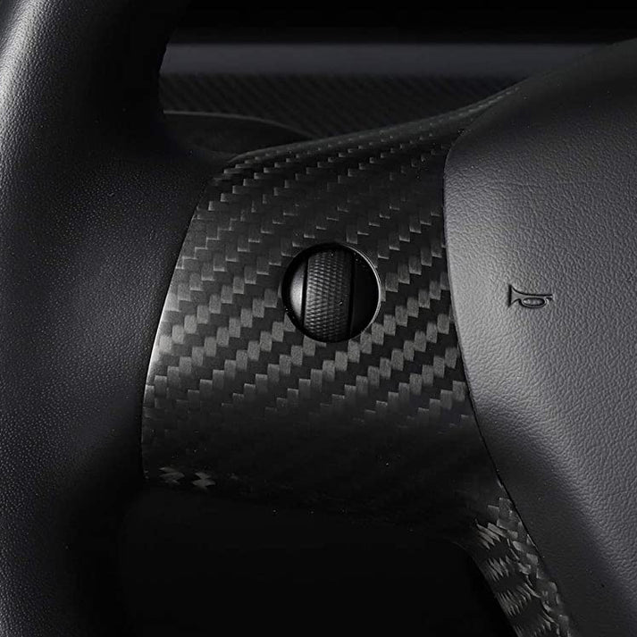 TESEVO Steering Wheel Middle Trim Cover Full Wrap-around for Model 3/Y-TESEVO