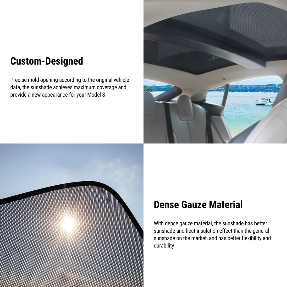 TESEVO Non-panoramic Sunroof Sunshade for Model S - Tesevo