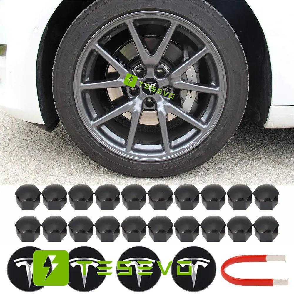 TESEVO Center Wheel Center Cap Kit with Puller for Model 3/Y/S/X - Tesevo