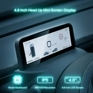 TESEVO Head Up Display 4.6 Inch Mini Screen for Tesla Model 3/Y