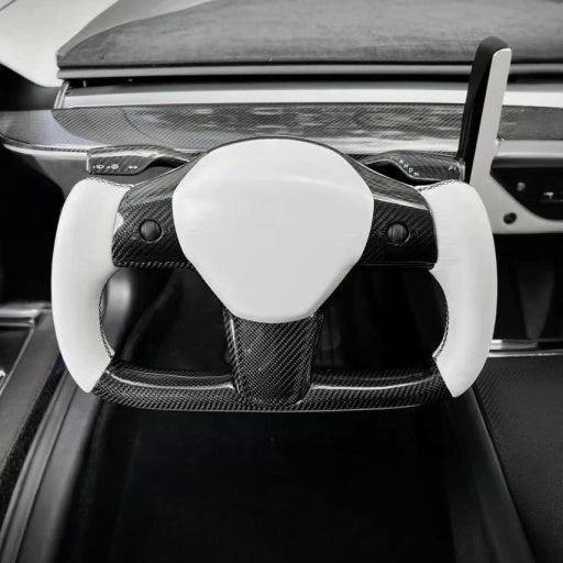 TESEVO Yoke Steering Wheel Mods for Model 3 / Y Plaid ¡¾Style 9¡¿