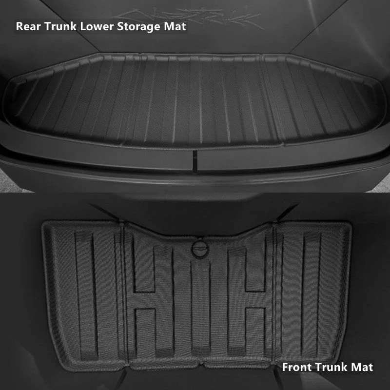 TESEVO All Weather Front Rear Trunk Mats for Cybertruck - Tesevo