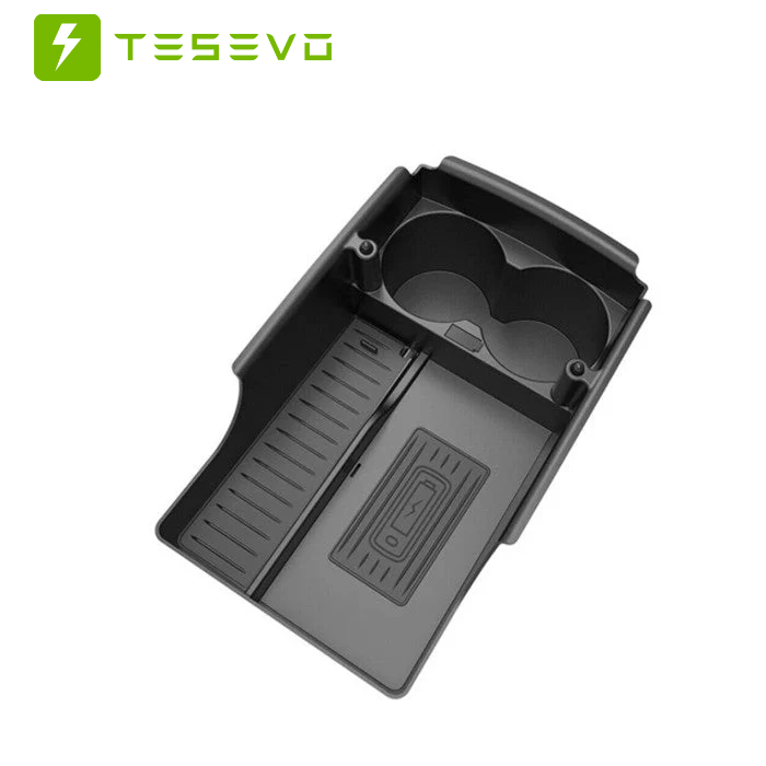 TESEVO Wireless Phone Charger Center Console Organizer for Model S/X - Tesevo