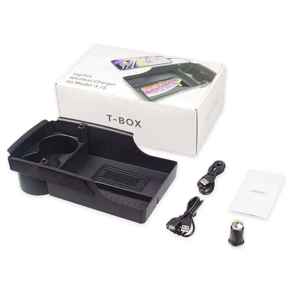 TESEVO Wireless Phone Charger Center Console Organizer for Model S/X - Tesevo