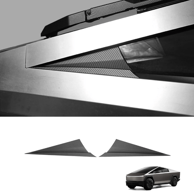 A - Pillar Triangle Spoiler Covers for Cybertruck - Tesevo