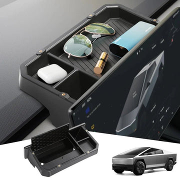 Center Console Behind Screen Storage Box with Hidden Storage Space for Cybertruck - Tesevo