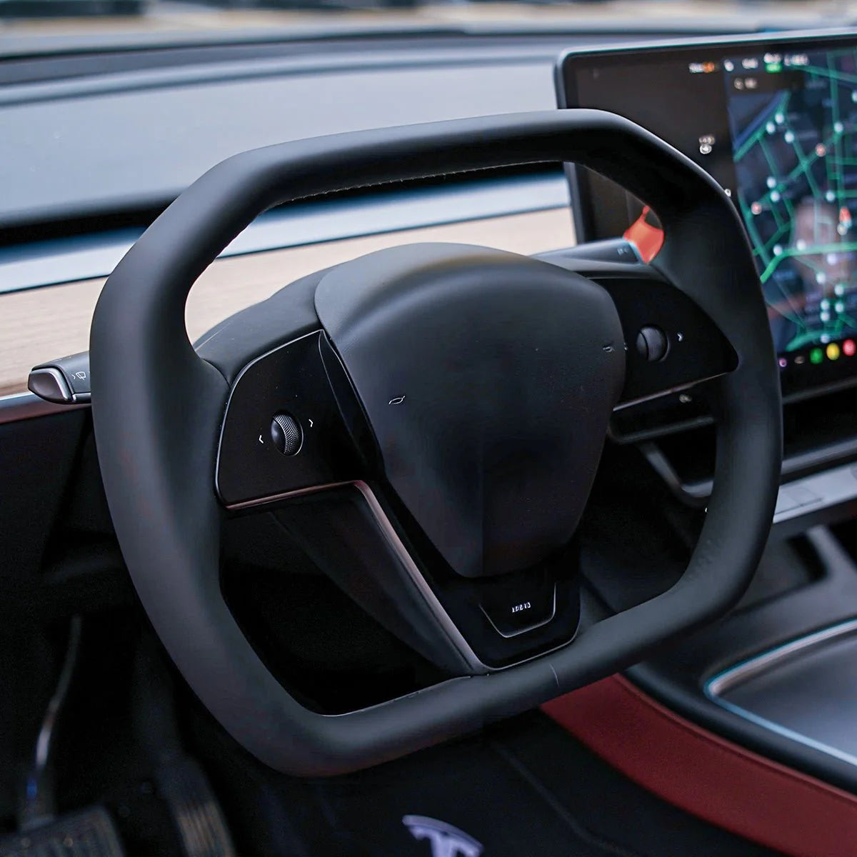 Tesevo Cyber Steering Wheel for Model 3 / Y¡¾Cybertruck Style¡¿ - Tesevo