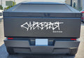 Cybertruck Tailgate Graffiti Logo Vinyl Decal - Tesevo