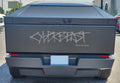 Cybertruck Tailgate Graffiti Logo Vinyl Decal - Tesevo