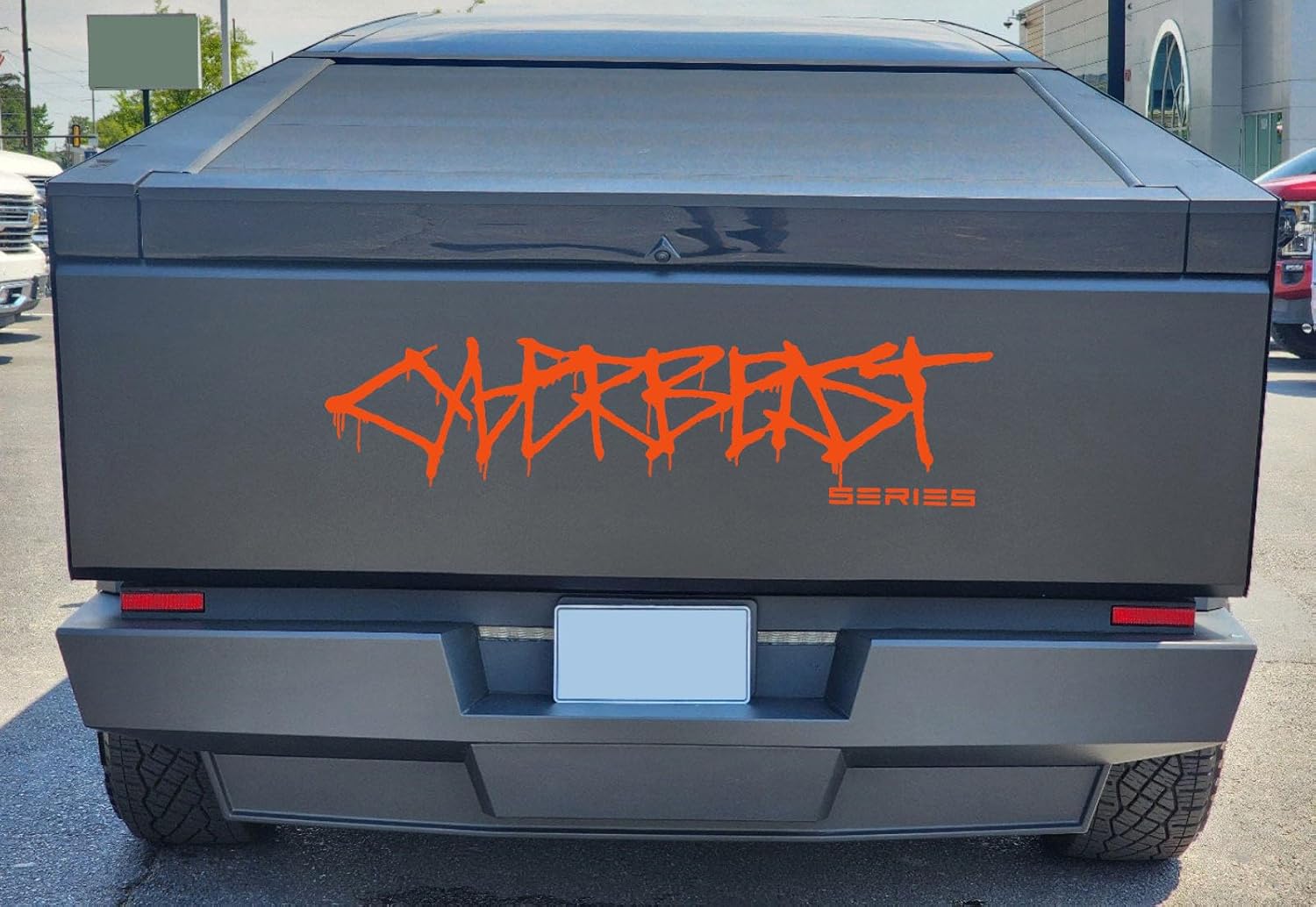 Cybertruck Tailgate Graffiti Logo Vinyl Decal - Tesevo