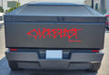 Cybertruck Tailgate Graffiti Logo Vinyl Decal - Tesevo