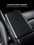 Dry Carbon Fiber Armrest Box Trim Cover for Cybertrunk - Tesevo