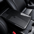 Dry Carbon Fiber Armrest Box Trim Cover for Cybertrunk - Tesevo