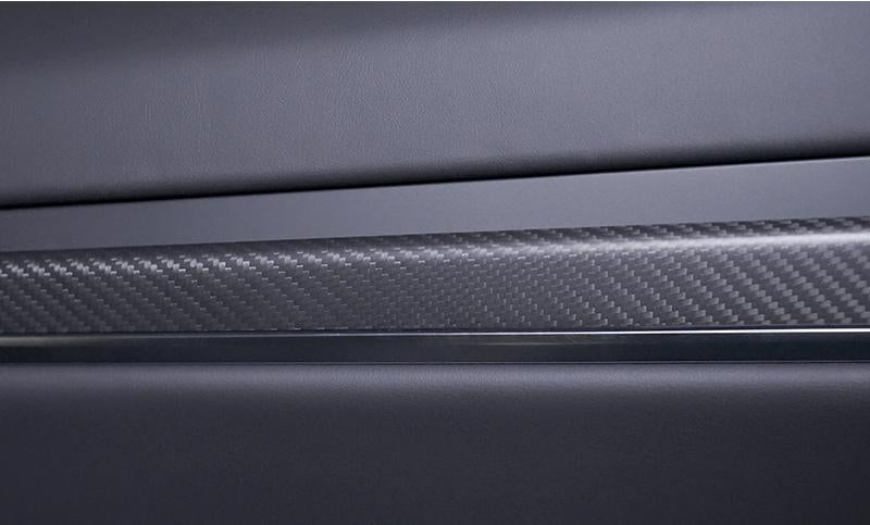 Dry Carbon Fiber Door Trim Overlay for Model S/X - Tesevo