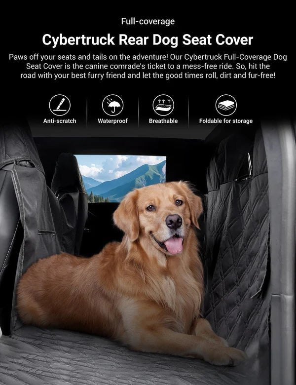 Full - Cover Rear Dog Seat Cover for Cybertruck - Tesevo