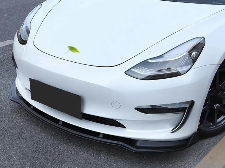 TESEVO Front Lip Spoiler-Real Carbon Fiber for Model Y