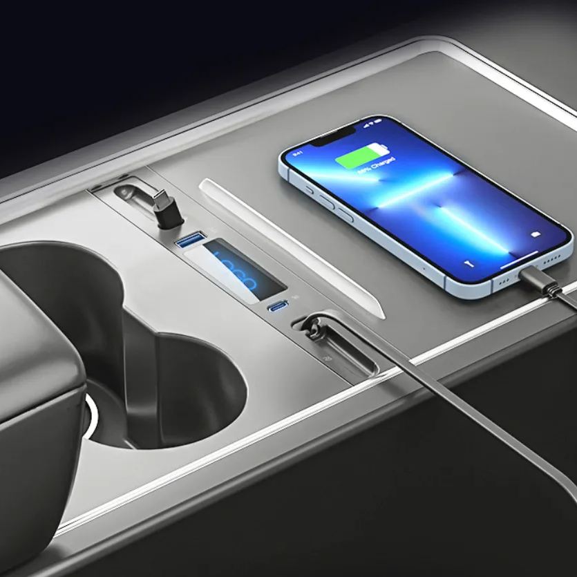 TESEVO USB Hub Docking Station of Center Console for Model 3/Y - Tesevo