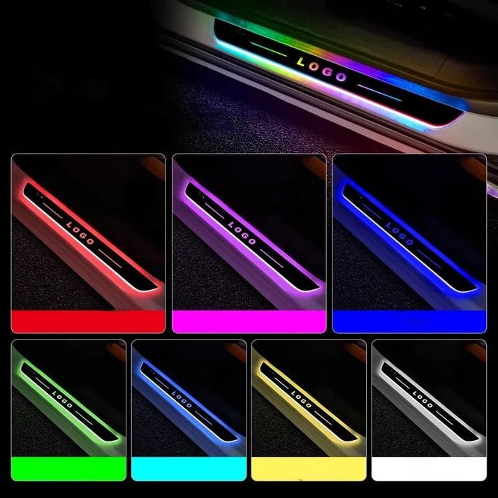 LED Illuminated Door Sill Protector for Cybertruck - Tesevo