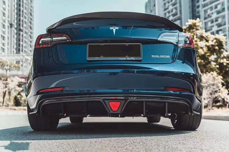 TESEVO Carbon Fiber Rear Spoiler for Model 3 - Tesevo