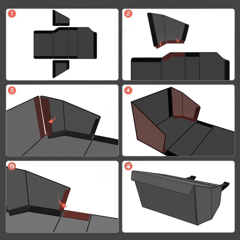 Rear Underseat Storage Box Foldable Organizer for Cybertruck - Tesevo