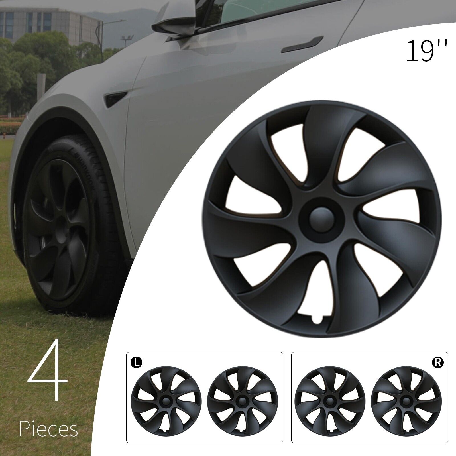 TESEVO 19'' 20'' Wheel Covers for Tesla Model Y-TESEVO