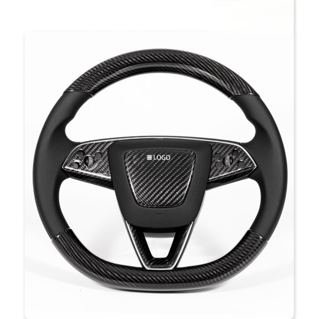 Steering Wheel Trim Covers for New Model Y & Model 3 Highland | Real Dry Carbon Fiber - Tesevo