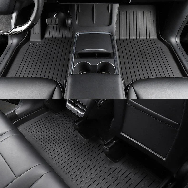 TESEVO TPE All Weather Floor Mats for Model 3/Y