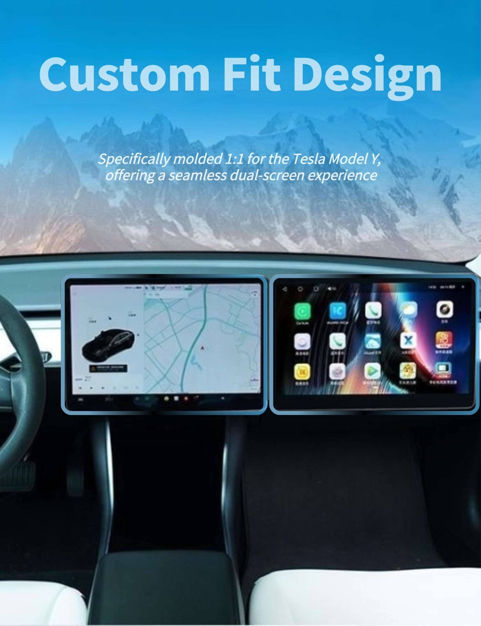 Tesevo 15.6" Entertainment Screen for Model Y - Tesevo