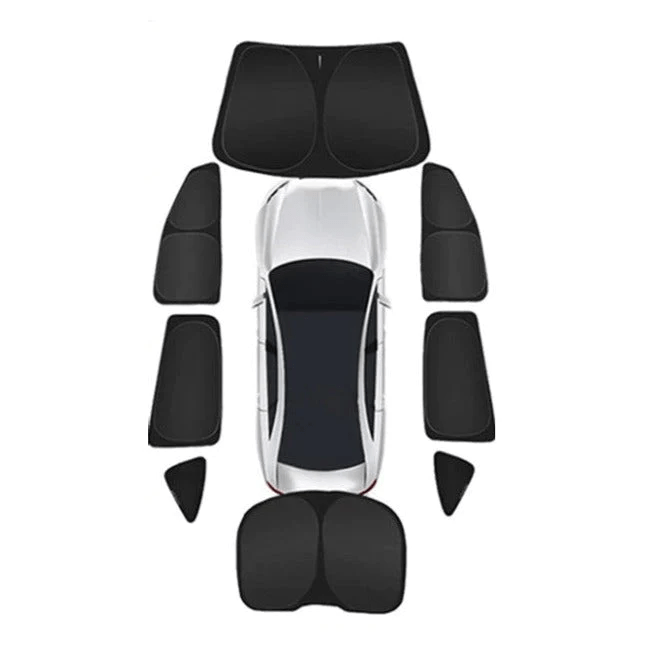 TESEVO 8Pcs Set Window Sunshade Covers for Model S - Tesevo