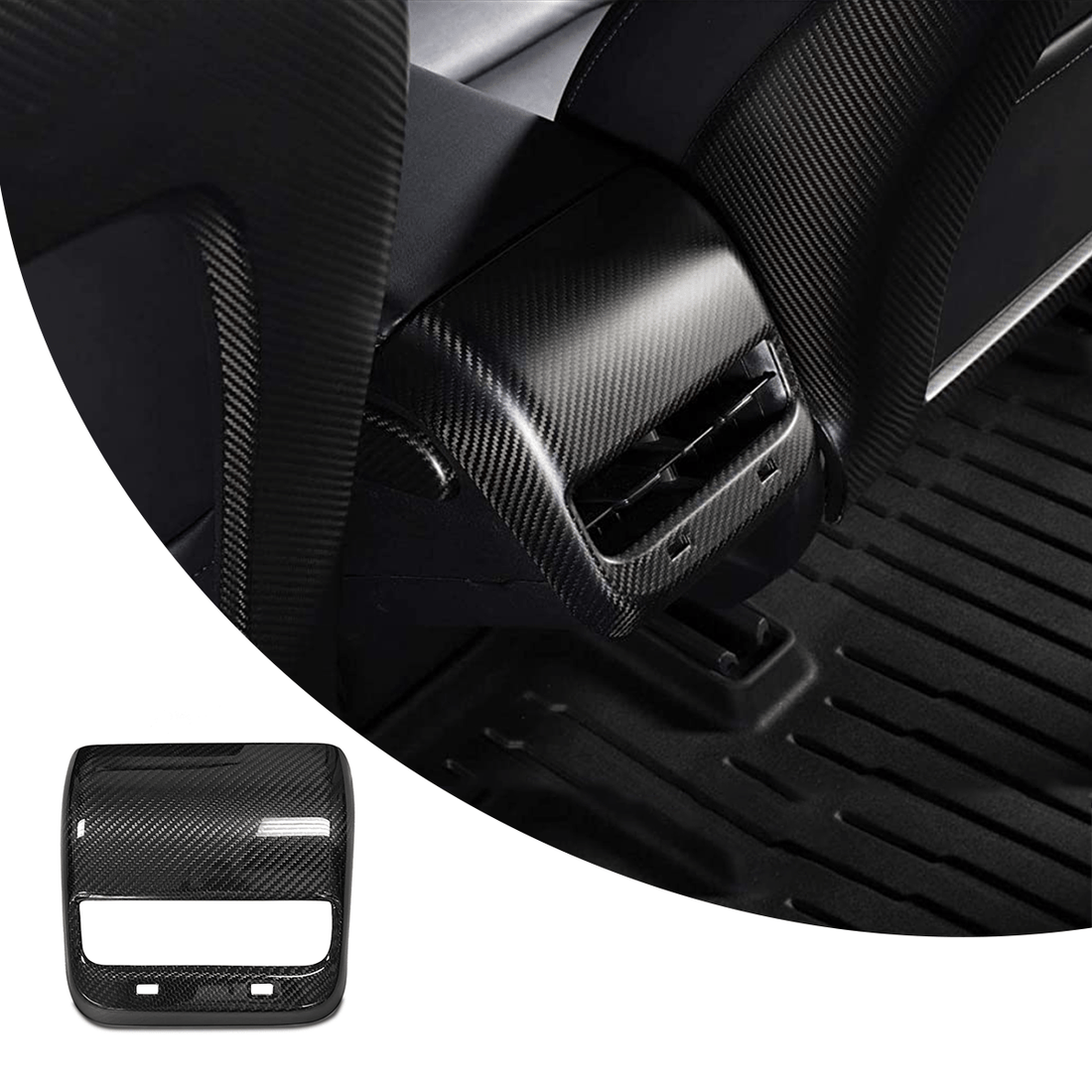 TESEVO ABS Backseat Vent Cap for Model 3/Y - Tesevo