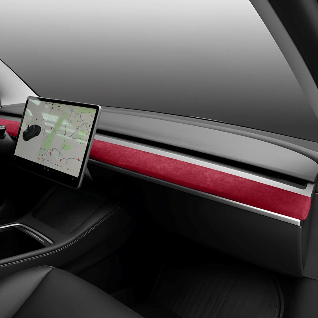 TESEVO Alcantara Dashboard Cover for Model 3/Y - Tesevo