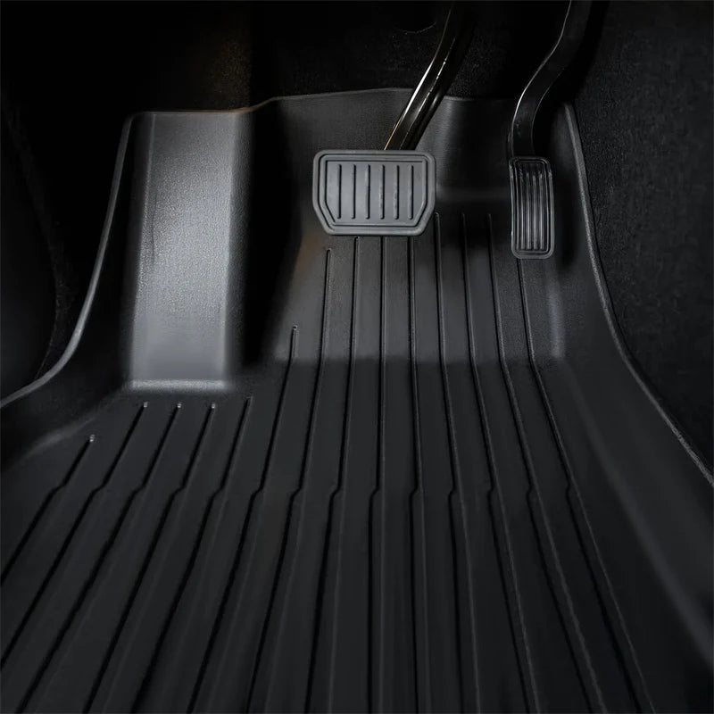 TESEVO All Weather TPE Floor Mats for Tesla Model Y 7 Seats 2021 - Present [Left Rudder] - Tesevo